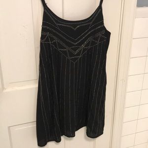 beaded black tobi dress